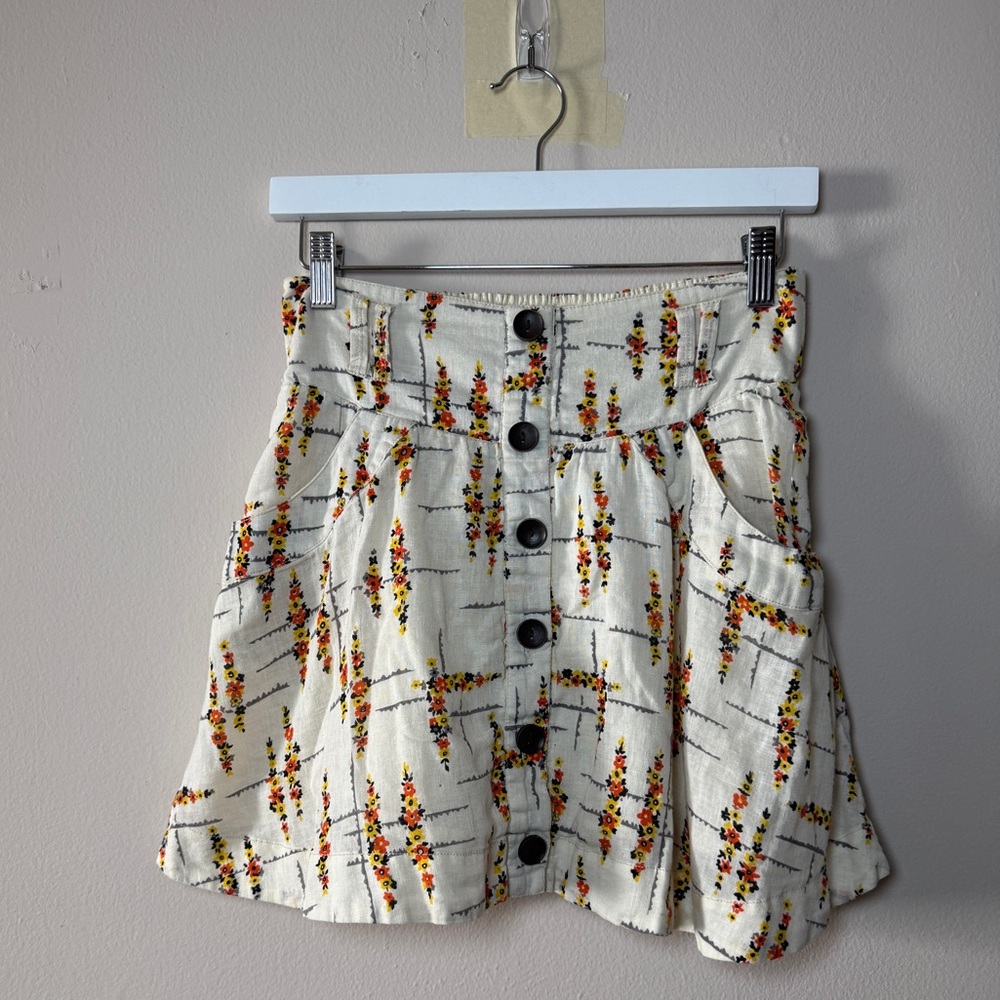 FREE PEOPLE SKIRT FLORAL